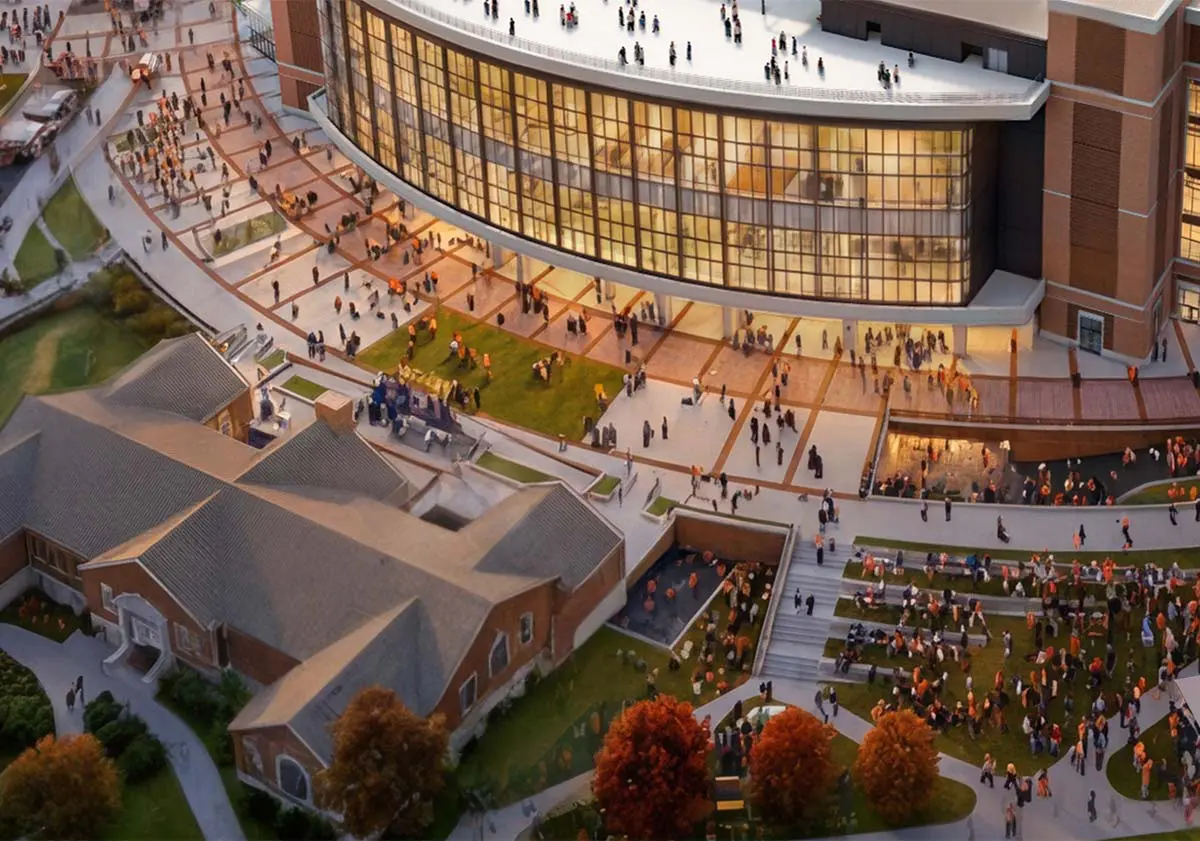 Linking Campus and Stadium Rendering